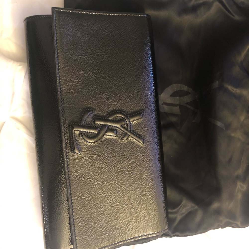 Authentic YSL large clutch